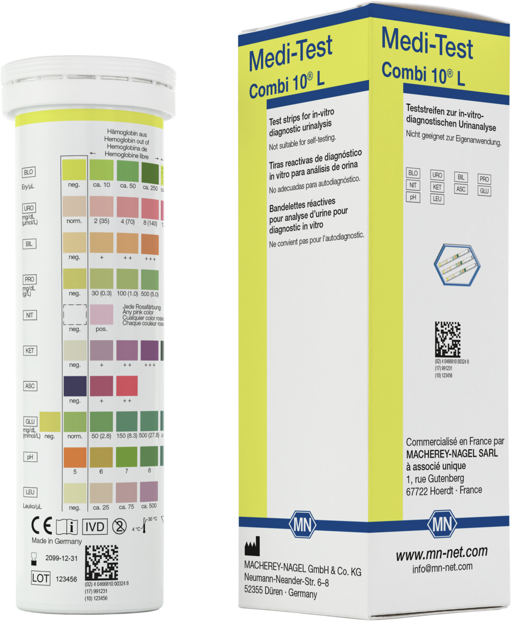 Combiscreen bandelettes urinaires 9 PLUS - Diagnostic rapide